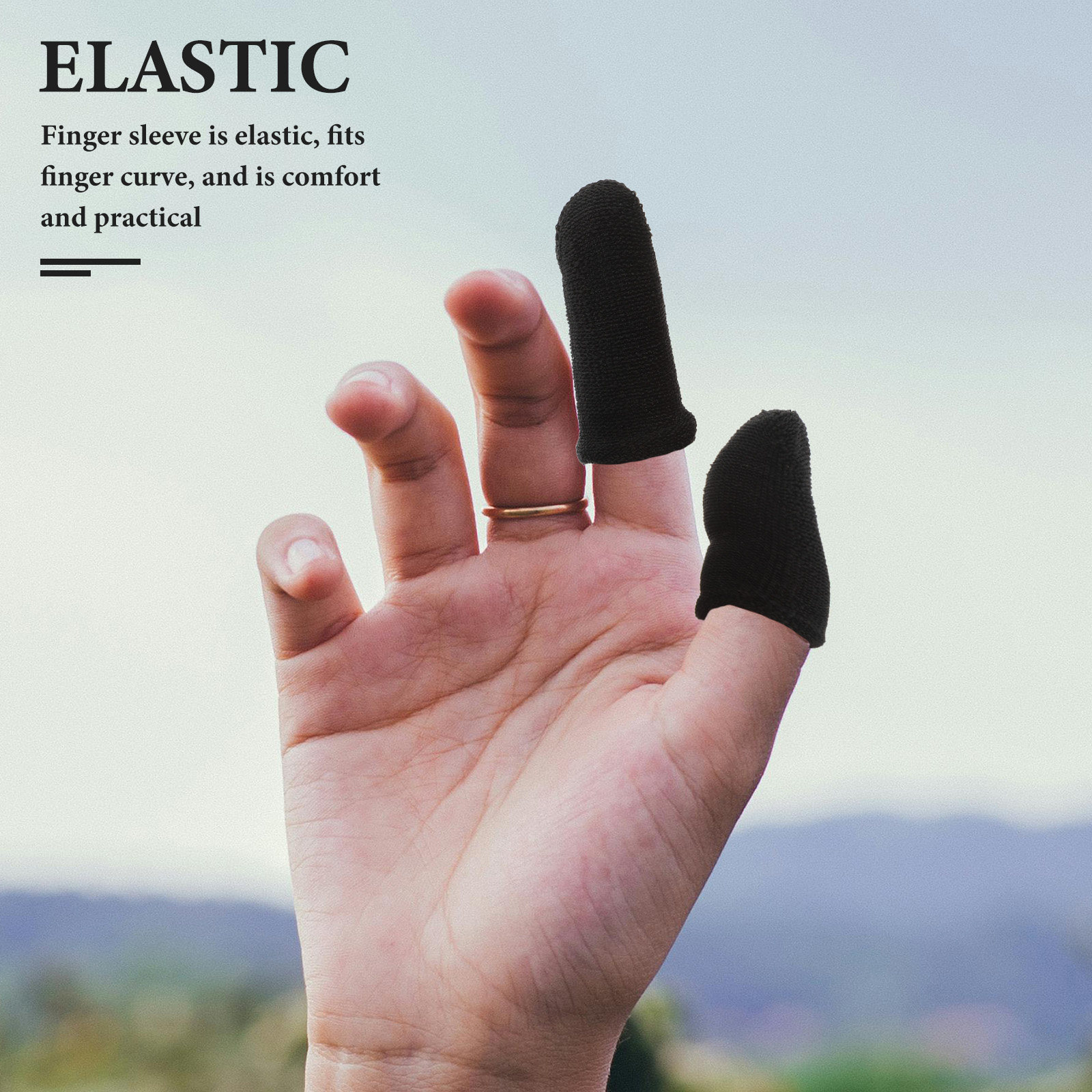 Touch Screen Gloves - 10 Fundas de Dedo de Fibra
