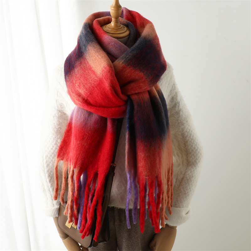 Wool Scarf Men - Nuevo Bufanda de Cuadros para Otoño