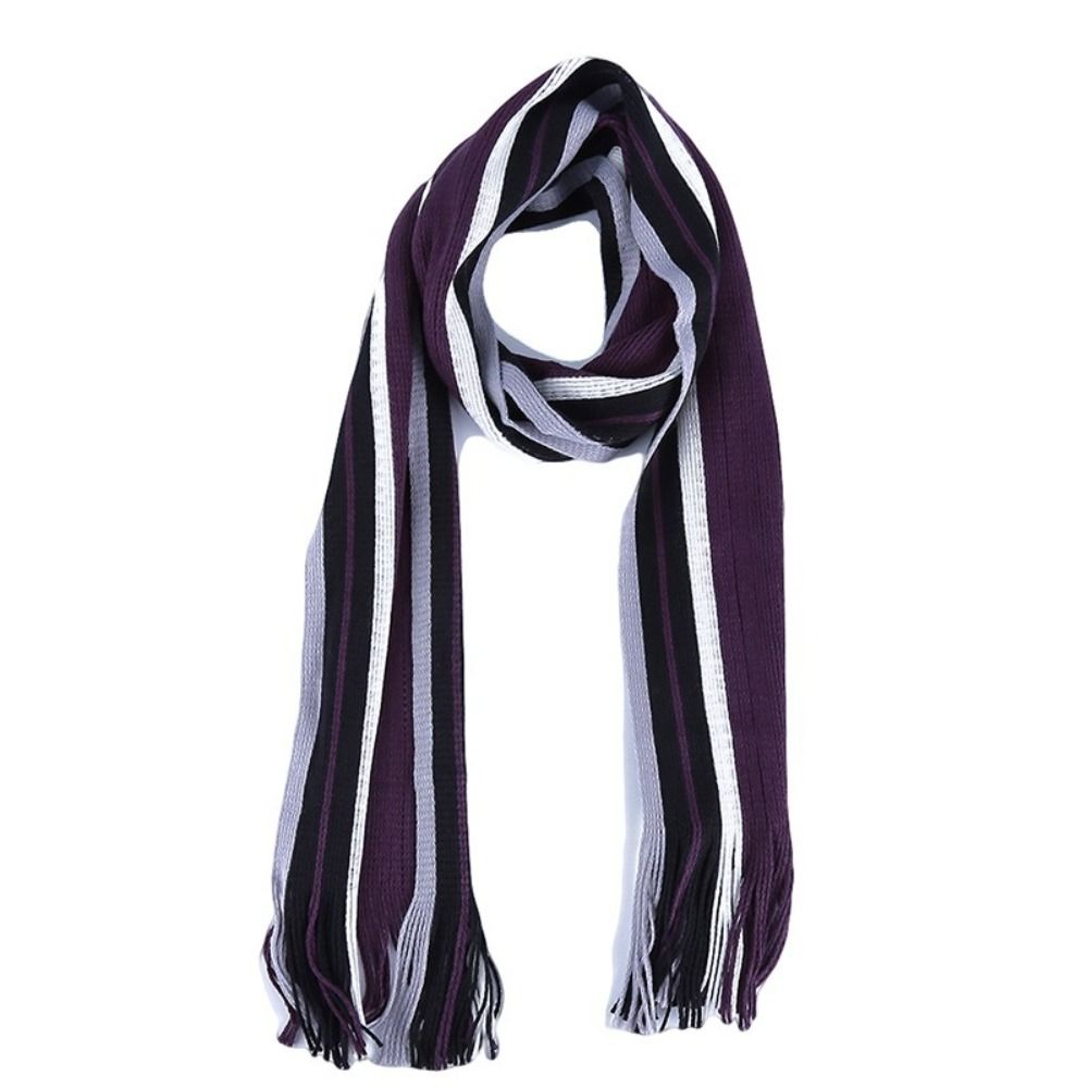Bufanda de cachemira a rayas p - Wool Scarf Men reseña y precio