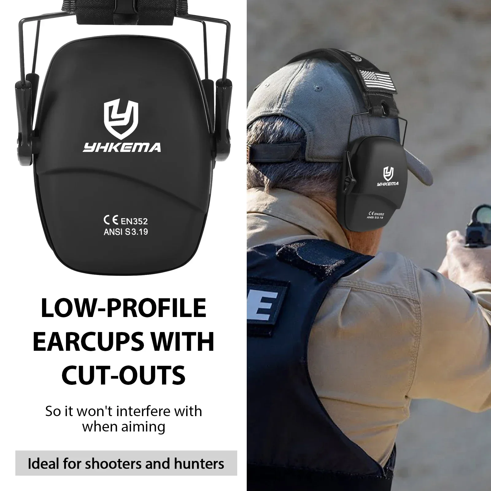 YHKEMA Orejeras de seguridad p - Earmuffs Foldable reseña y precio